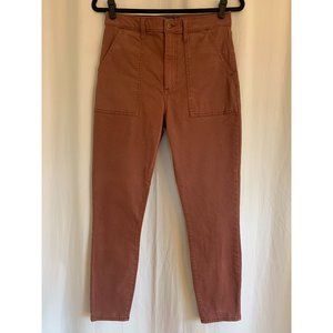Abercrombie Ultra High Rise Super Skinny Ankle Jean, Size 28 Terracotta